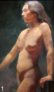 Alia El-Bermani's Figure Painting she completed in the 2016 Figure Painting competition in Boston MA