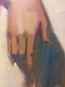 jafang lu fine artist and instructor detail of hand painting 10-21-16