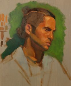 Jo, 2-day portrait in oil by Julie Dyer Holmes, Fine Artist, Philadelphia PA