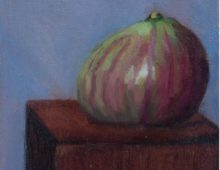 SOLD! Luscious Ripe Fig Still Life Painting