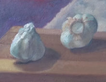 Remedy: Garlic Still Life Painting $195