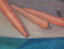 Cheerful Carrots Still Life Painting $225
