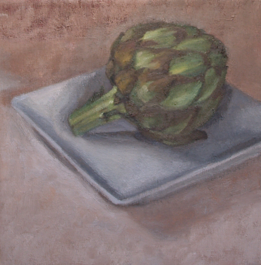 Aging Gracefully 8x8 in oil painting on linen by Julie Dyer Holmes