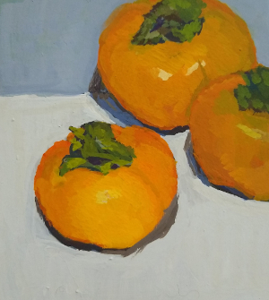 Bountiful Three gouache painting by Fine Artist Julie Dyer Holmes