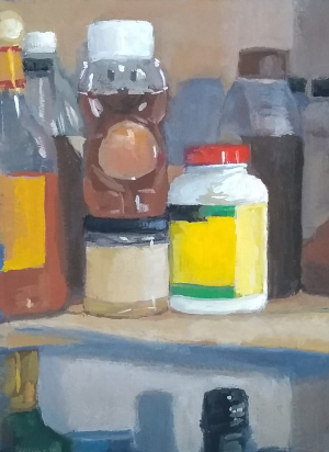 Keep it in your pantry gouache painting by Julie Dyer Holmes in Raleigh NC