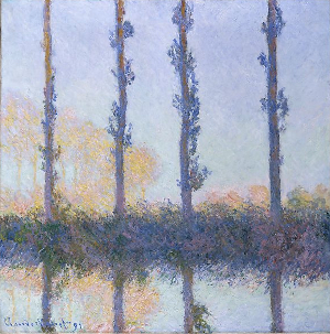 The Four Trees by Claude Monet