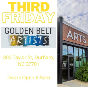 Third Friday Popup Artist at Golden Belt Artist, Julie Dyer Holmes, in Durham NC
