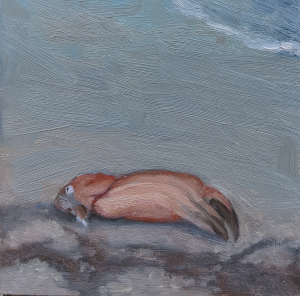 Take Me Away 5x5 oil painting on cradled panel by Julie Dyer Holmes