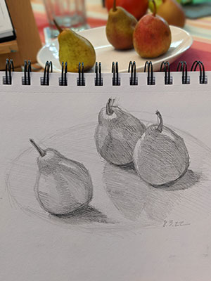 3-pears-drawing-8-3-22-by-JD-Holmes
