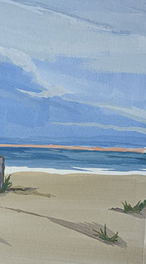 Clearing-on-the-Horizon-6x10-gouache-painting-by-Julie-Dyer-Holmes