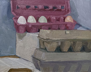 Breakfast-experiment-painting-9x7-in-oil-painting-on-canvas-paper-by-Julie-Dyer-Holmes