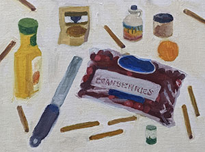 Favorite Ingredients Painting 9x12 oil painting on linen panel by Fine Artist Julie Dyer Holmes