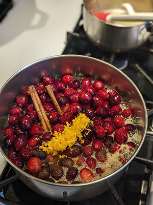 Make your own version of cranberry sauce
