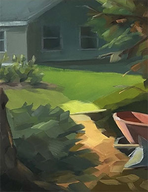 Painting by Ajay Gustafson