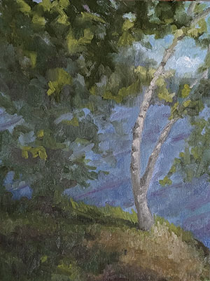Out-of-the-Woods-9x12-oil-painting-on-panel-by-Julie-Dyer-Holmes