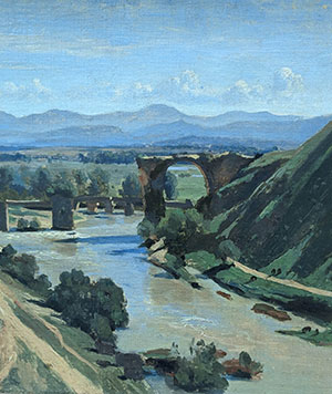 Le-Pont-de-Narni-by-Camille-Corot-early-Italian-Landscape-1826