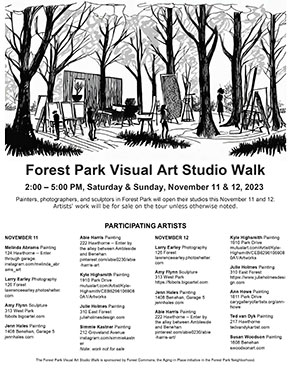 Forest Park Visual Art Studio Walk and Sale