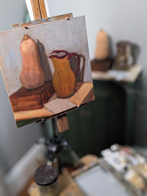 Studio-view-work-in-progress-by-Julie-Dyer-Holmes-